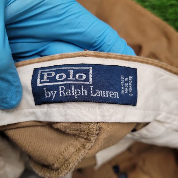 Vintage 90s Polo Ralph Lauren Corduroy Pants Mens 38x31 Baggy Straight Fit - Picture 11 of 12